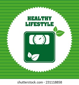 healthy lifestyle graphic design , vector illustration