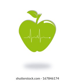 healthy lifestyle over white background vector illustration