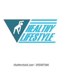 Healthy lifestyle  over white background, vector illustration