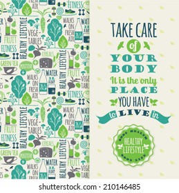 healthy lifestyle poster