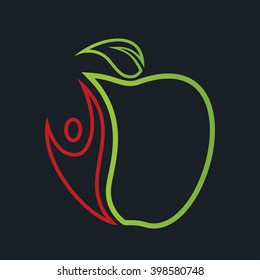 healthy lifestyle vector illustration