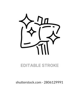 Healthy Liver Icon with Sparkle Effect