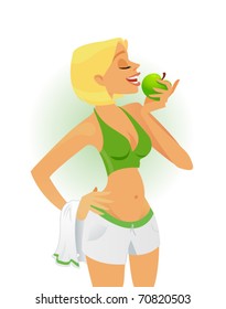 Healthy living vector