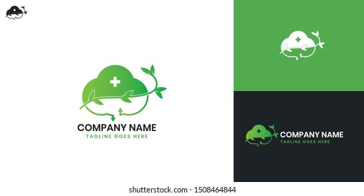 Healthy logo - All elements on this template are editable with vector software, suitable for Health Business / Industry.