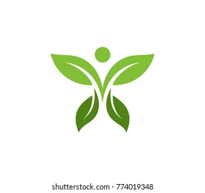 Healthy logo icon vector illustration