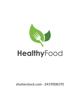 Healthy Logo Natural minimalist Food