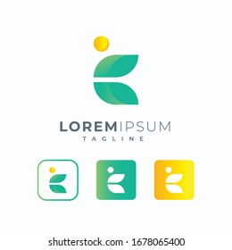 healthy logo Technology logo design ready to use Premium Vector