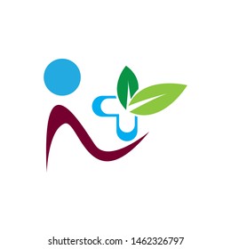 Healthy logo template vector icon design