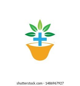 Healthy logo template vector icon design