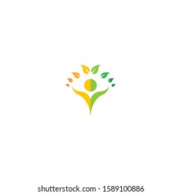 Healthy logo template vector icon design