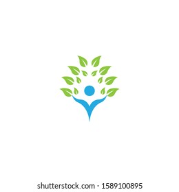 Healthy logo template vector icon design
