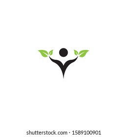 Healthy logo template vector icon design