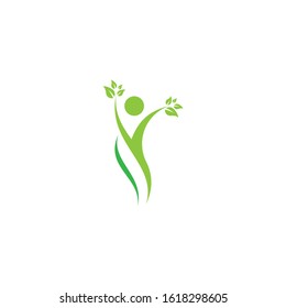 Healthy logo template vector icon design