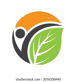 Healthy logo template vector icon design