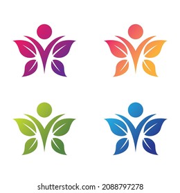 Healthy logo template vector icon design