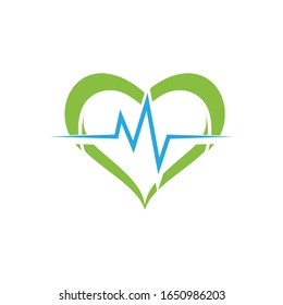 Healthy Logo Template. Vector Illustration Esp.10