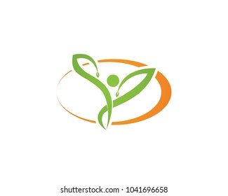 Healthy logos symbols vector