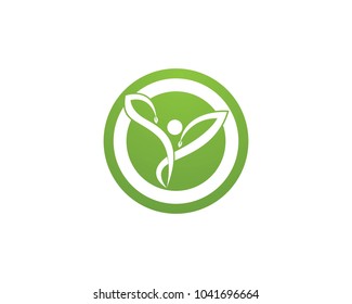 Healthy logos symbols vector