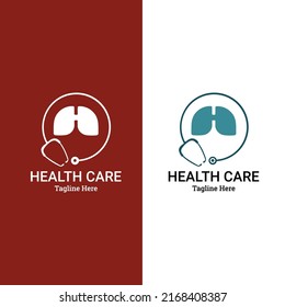 Healthy Lung Logo Template Design Vector