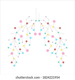 Healthy lungs 3d medicine connected model. Triangle connected dots point. Online doctor World Tuberculosis day modern innovative technology vector illustration. Abstract human lung with dots and links