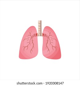 healthy lungs vector digital design graphic 2d hd illustration