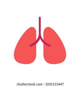 Healthy Lungs. Vector. Illustration.