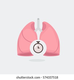 Healthy Lungs vector illustration