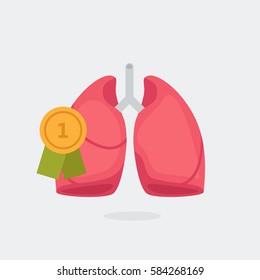 Healthy Lungs vector illustration
