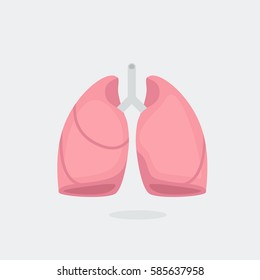 Healthy Lungs vector illustration