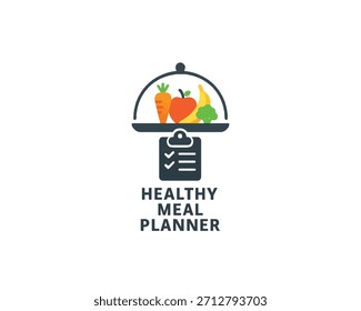 Healthy meal planner icon vector design illustration