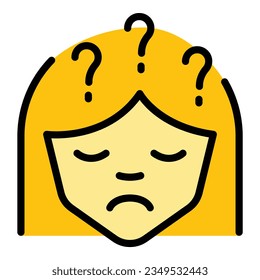 Healthy mind icon outline vector. Stress reduction. Soul body color flat