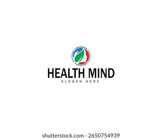 Diseño de logotipo de mente saludable, Plantilla de inspiraciones de diseño de logotipo creativo