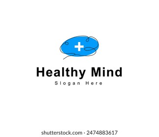 Vektorgrafik des Logos für gesunde Gedanken.
