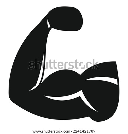 Healthy muscle icon simple vector. Sport diet. Active exercise