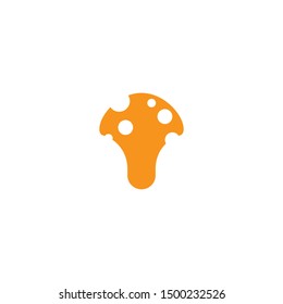 healthy mushroom logo vector template