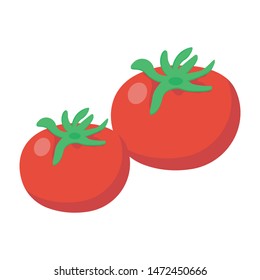 Healthy natural tomato vector design 