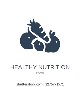 healthy nutrition icon vector on white background, healthy nutrition trendy filled icons from Food collection, healthy nutrition vector illustration