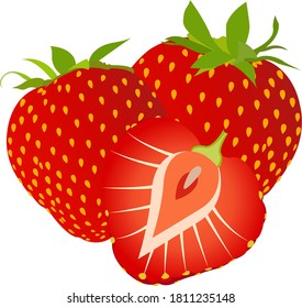 Healthy and Nutritional fruits Strawberry