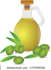 Healthy Olive oil vector illustration design