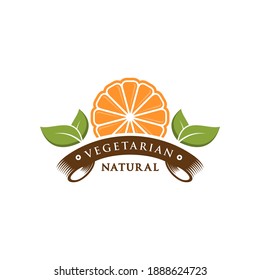 Healthy Organic eco vegetarian food Logo design vector template. Ecology Health eco Organic Logo fresh from farm vegetables Logotype concept icon.
