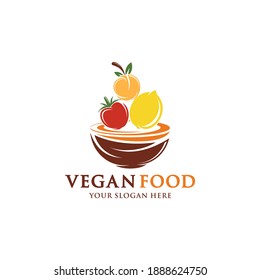 Healthy Organic eco vegetarian food Logo design vector template. Ecology Health eco Organic Logo fresh from farm vegetables Logotype concept icon.

