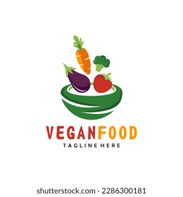 Healthy Organic eco vegetarian food Logo design vector template. Ecology Health eco Organic Logo