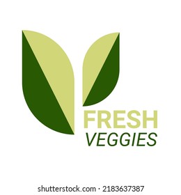 Healthy Organic food or labels and elements for Vegetarian and Farm green natural vegetables products, vector illustration. badges healthy life.