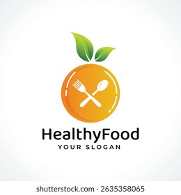 healthy organic food logo design