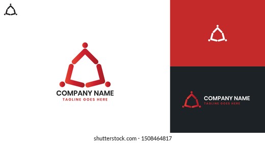 Healthy people logo - All elements on this template are editable with vector software, suitable for Health Business / Industry.