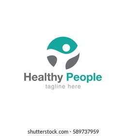 Healthy people logo design