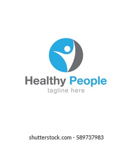 Healthy people logo design