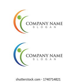 Healthy People logo designs template