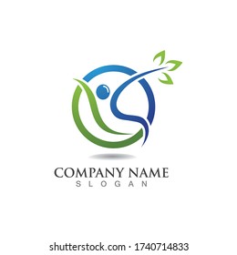 Healthy People logo designs template