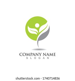 Healthy People Logo Designs Template Stock Vector (Royalty Free ...